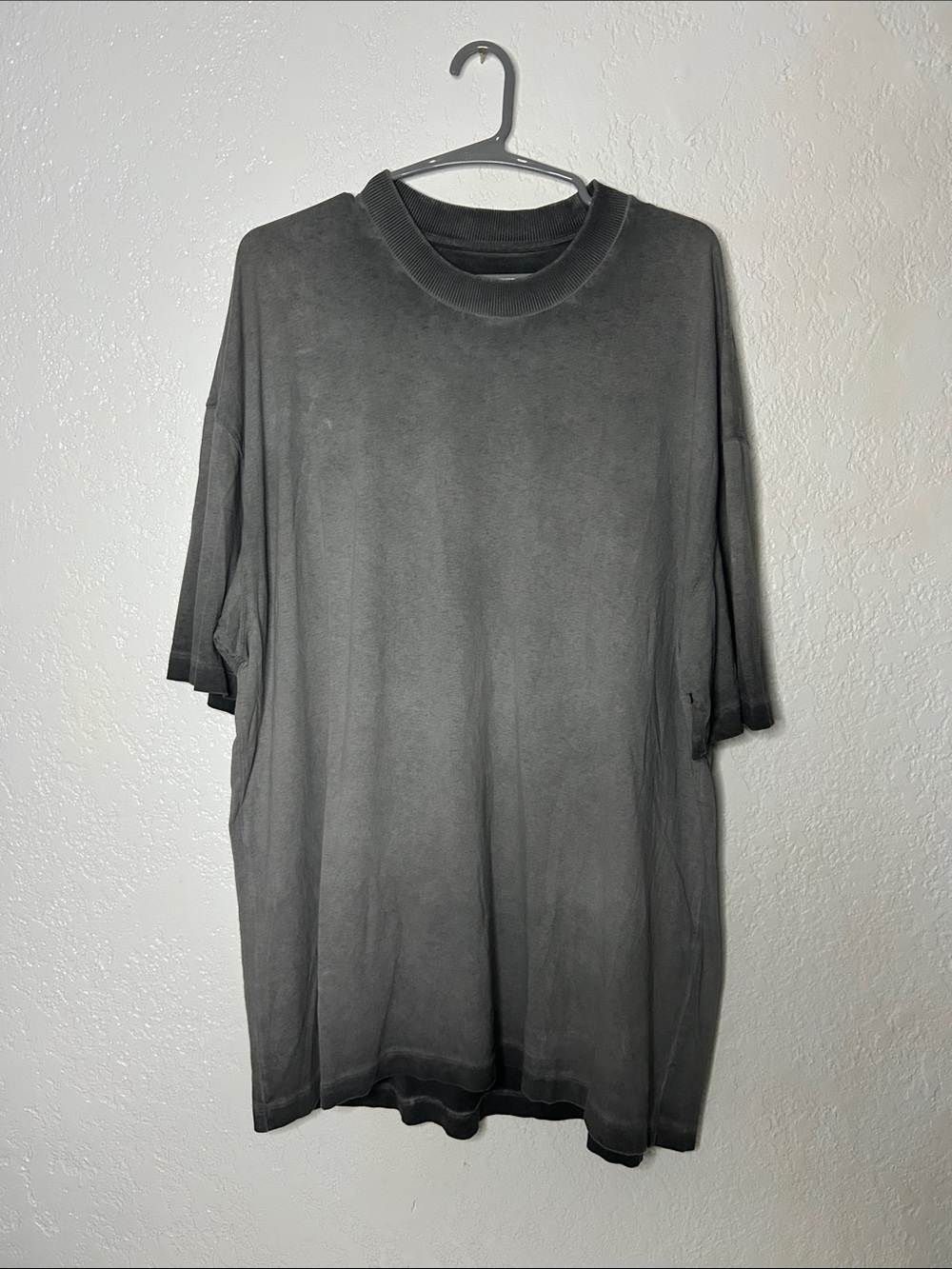All Saints Washed Charcoal Short-Sleeve Crewneck Tee